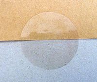 Minilabel 13mm Round X Pack Of 180 Gloss Clear Transparent Seals - Removable Low Tack Self-Adhesive Stickers