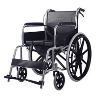 Wheelchair Manual Multiple Function Transport,Commode Chair Collapsible Adjustable Foot Pedal with Brakes,Seat Belts Used for Pregnant Woman/Elderly/Patient/Handicapped Myhao