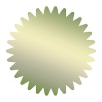 Great Papers! Starburst Gold Foil Certificate Seal, 1.75", 100 Count (949351)