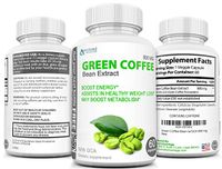 Green Coffee Bean Extract Immune Support and Weight Loss Supplement - Max Strength Natural GCA Antioxidant Cleanse for Weight Loss (w/GCA 800 mg)