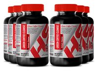 Green Coffee Bean Extract Powder - Green Coffee Cleanse Complex 800 MG - Improve Body Weight (6 Bottles)