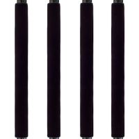 Miaowater 2 Pack Refrigerator Door Handle Covers Kitchen Appliance Handles Decor Protector for Ovens, Dishwashers Anti-Static Stains Resistant Soft Neoprene (Black)