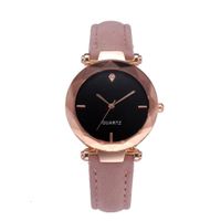 Kasenxet Latest Explosion Fashion Temperament Women's Leather Casual Watch Luxury Analog Quartz Crystal Watch