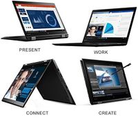 Lenovo ThinkPad X1 Yoga 20FQ 14" Flip Design 2-in-1 Ultrabook, i7-6500U, 8 GB RAM, 256 GB SSD, 14" FHD (1920x1080) IPS Anti-glare, Back-lit, Windows 10 Pro (20FQ001VUS)