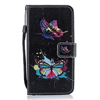 Huawei P20 LITE Flip Case, Cover for Huawei P20 LITE Leather Premium Business Kickstand Card Holders Wallet Cover with Free Waterproof-Bag White4