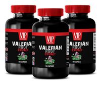 Energy Booster Pills - Valerian Root Extract 125MG - Valerian Root Extract Powder - 3 Bottles (300 Capsules)