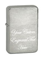Hat Shark Personalized Custom Laser Engraved Vector KGM Thunderbird Vintage Lighter Groomsmen, Wedding, Anniversary, Birthday, Gift - Multiple Colors (Brush Chrome)