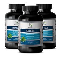 Immune System Support Immunity - HOLY Basil Extract (Dietary Supplement) - Tulsi holy Basil Capsules - 3 Bottles 180 Capsules