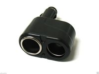 FYL New Two-Way Dual Socket 12 24V Power DC Car Cigarette Lighter Charger Splitter