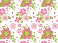 Chalkboard Flowers Print Design Gift Grade Tissue Paper Sheets - 15" x 20" Choose Package Amount (48)