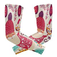 LEVEIS Merry Christmas Arm Sleeves UV Protection for Men Women Sunblock Protective Gloves Running Golf Cycling Driving Long Arm Cover 1 Pair