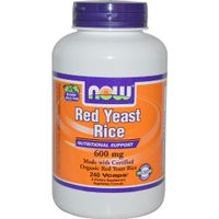 NOW Foods Red Yeast Rice 600 mg. - 240 Vegetarian Capsules