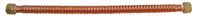 Corrugated Copper Water Heater Connector, 16" length - By PlumbUSA