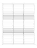 Transparent cryogenic removable laser labels 2.64" x 0.277", TRCL-11