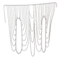 Peigen Chain Harness Necklace Crossover Body Chain for Women New Product Personality Tassel Multi-Layer Shoulder Chain Tide Body Chain Female