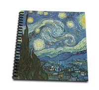 3dRose Starry Night by Van Gogh Vintage-Memory Book, 12 by 12" (db_164649_2)