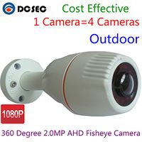 360 Degree Wide Angle Fish eye 2.0MP 1080P HD AHD CCTV Camera 2000TVL Mini Bullet Outdoor IR Night Vision