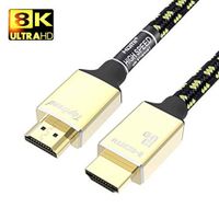 8K HDMI Cable 3ft，Toptrend HDMI Cord 2.1 High Speed 48Gbps,HDR, HDCP, 3D, 2160P, 1080P, 28AWG, ARC, Compatible with UHD TV, Blu-ray, Xbox, PS4/3, Fire TV