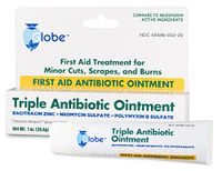 Globe Triple Antibiotic First Aid Ointment, 1 Oz. (Compare to Neosporin Active Ingredients) (1 Tube), White