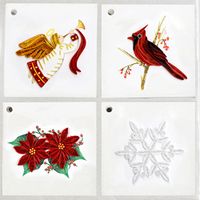 Gift Enclosure Tags - Boxed Set of (Christmas 2 Red & White)