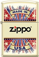 Zippo Made In USA Cream Matte Windproof Lighter