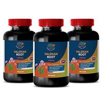Blood Pressure Factors - Valerian Root Extract 125MG - Valerian Root Bulk - 3 Bottles (300 Capsules)