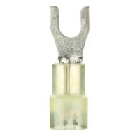 Install Bay YNST8 Spade Terminal Nylon Connector 12/10 Gauge #8, Yellow (100-Pack)