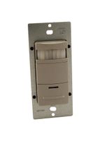 Leviton ODS15-IDG Decora Passive Infrared Wall Switch Occupancy Sensor, 180 Degree, 2100 sq. ft. Coverage, Self-Adjusting, Gray