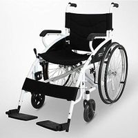 Qi Peng-//wheelchair - No Inflatable Folding Manual Wheelchair Portable Elderly Disabled Travel Trolley Wheelchair Size: 91x106.5x70cm Wheelchair (Color : Big Tires)