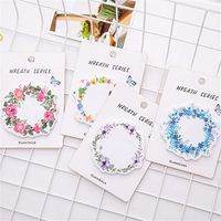 Mix Beautiful Garlands Shape Japanese Cartoon Shape Stationery Notepads/Note Paper (8)