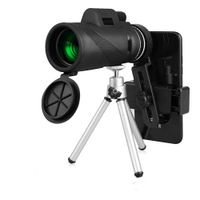 Smartphone Monocular Telescope, 40X60 High Definition Monocular Telescope with Mount Adapter & Tripod for Bird Watching Hunting Camping &Concert