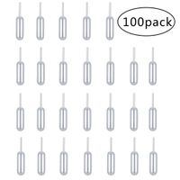 P-SOTER Dessert Pipettes 4ml, 100PCS Plastic Squeeze Transfer Pipettes Dropper Liquid Injector for Cupcake Strawberries