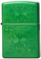 Zippo Meadow Green Iced Clover Pocket Lighter