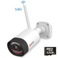 Floodlight Security Camera Outdoor,WiFi Motion Detection HD 1080P Wireless Surveillance IP Cam,Two-Way Audio, Color Night Vision,Include 32G Card,Support Cloud Storage