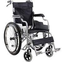 PLLP Medical Rehab Chair, Wheelchair,Ergonomic Wheelchair Lightweight 14Kg Foldable Transport Medical Comfortable Armrest Backrest Seat Swing Leg Rest 100Kg Load Bearing 38 40Cm Seat,Black