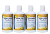Mineral Blend Fulvic- Humic 32 Fl Oz ( 4 Pack ) Liquid Ionic Trace Mineral Supplement by Vital Earth Minerals