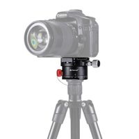 HEGUANGWEI Camera Mount Aluminum Alloy Panoramic Indexing Rotator Ball Head with Quick Release Plate for Camera Tripod Head Photography