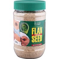 Sanar Naturals Organic Ground Flaxseed, 8 Ounce - Semilla de Lino, Linaza, Great Source of Omega 3,6,9, Dietary Fibers, Lignans, and Protein