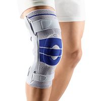 Bauerfeind - GenuTrain S - Knee Support - Extra Stability to Keep The Knee in Proper Position - Left Knee - Size 4 - Color Titanium
