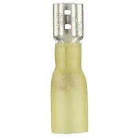 Install Bay HSFYD Heat Shrink Female Quick Disconnect Connector 12/10 Gauge .250, Yellow (100-Pack)