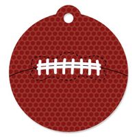 End Zone - Football - Baby Shower or Birthday Party Favor Gift Tags (Set of 20)