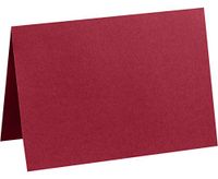 A1 Folded Notecards (3 1/2 x 4 7/8) - Garnet Red (1000 Qty.)