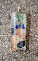 Hawaiian Healing Orgonite-Orgone Energy Pendants for Weightloss with Hematite, Sodalite, Sunstone and Apatite (Large Bar)
