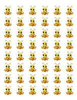 48 HONEY BUMBLE BEE ENVELOPE SEALS LABELS STICKERS 1.2" ROUND