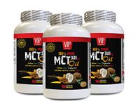 Immune System Booster - MCT Oil 3600 Mg - Keto Formula - 100% Pure - mct Oil lauric Acid - 3 Bottles 450 Softgels