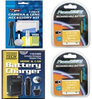 2X LB-060 Battery + Charger for Kodak PIXPRO AZ522, AZ521, AZ501, AZ361, AZ362,