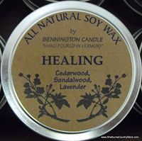 Bennington All Natural Soy Wax Candle (Healing) - Cedarwood, Sandalwood, Lavender