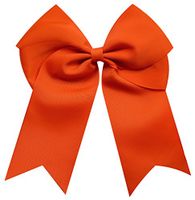 Funny Girl Designs Extra Large Classic Uniform Cheer Bow - Choose Your Color! (Orange)