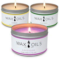 Scented Candles (Lavender, Lemon, Tea Tree 3-Pack) 8oz