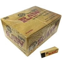 Raw Natural Paper Tips, Brown, Pack of 50